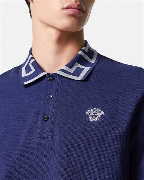 versace collection collar polo